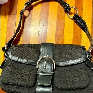 Coach jacquard handbag